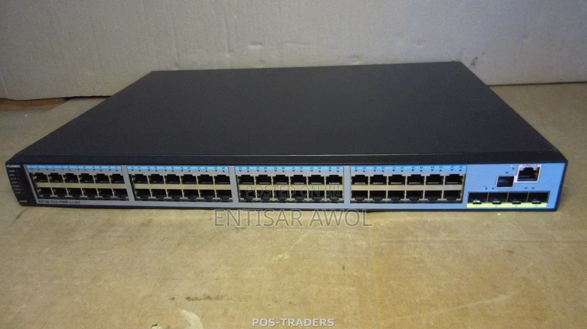 Huawei S5700-52x-PWR- LI-AC, 48xGE PoE+/4x10GE SFP+/AC. Access Switch