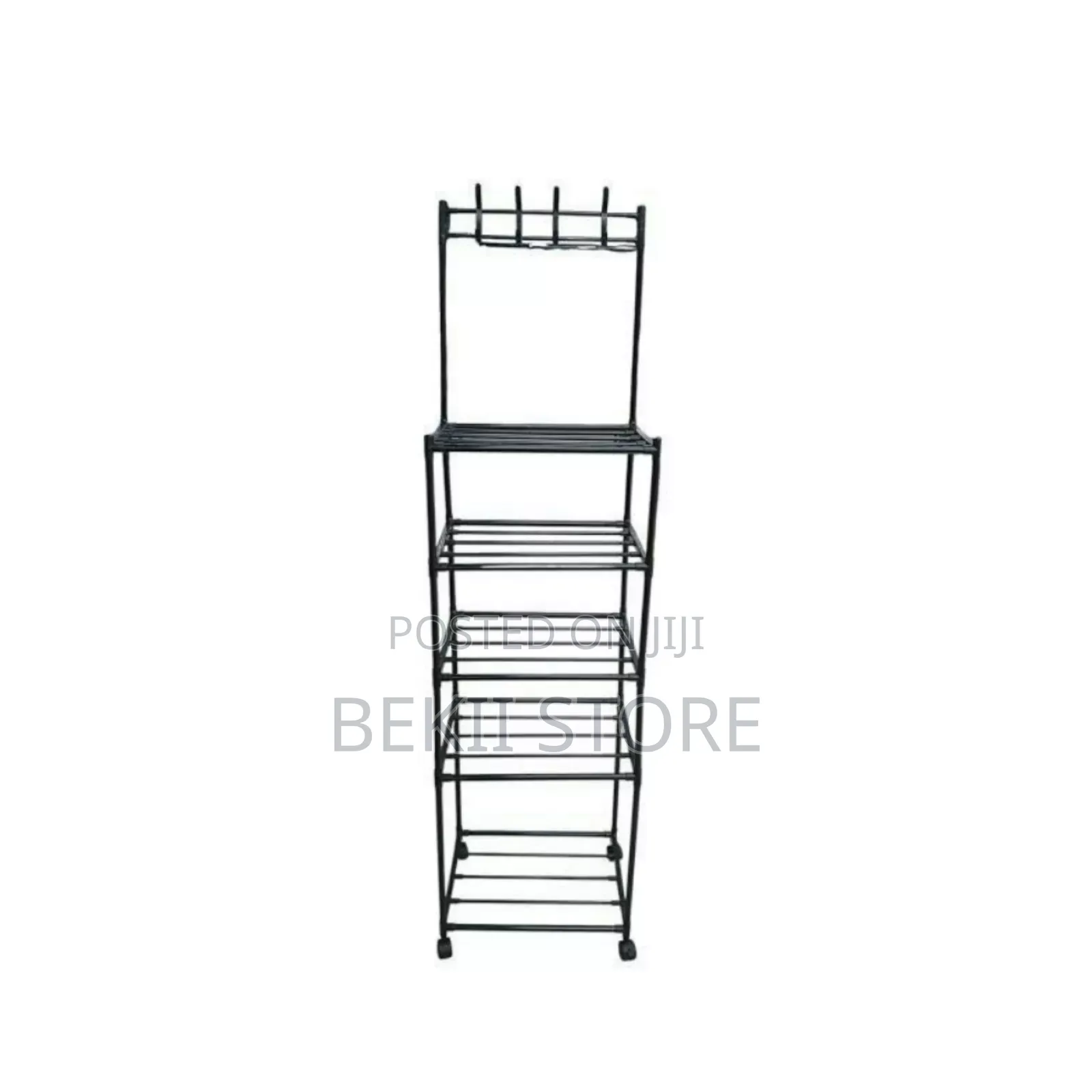 5 ደረጃ ያለው መደርደሪያ Hook Storage Rack