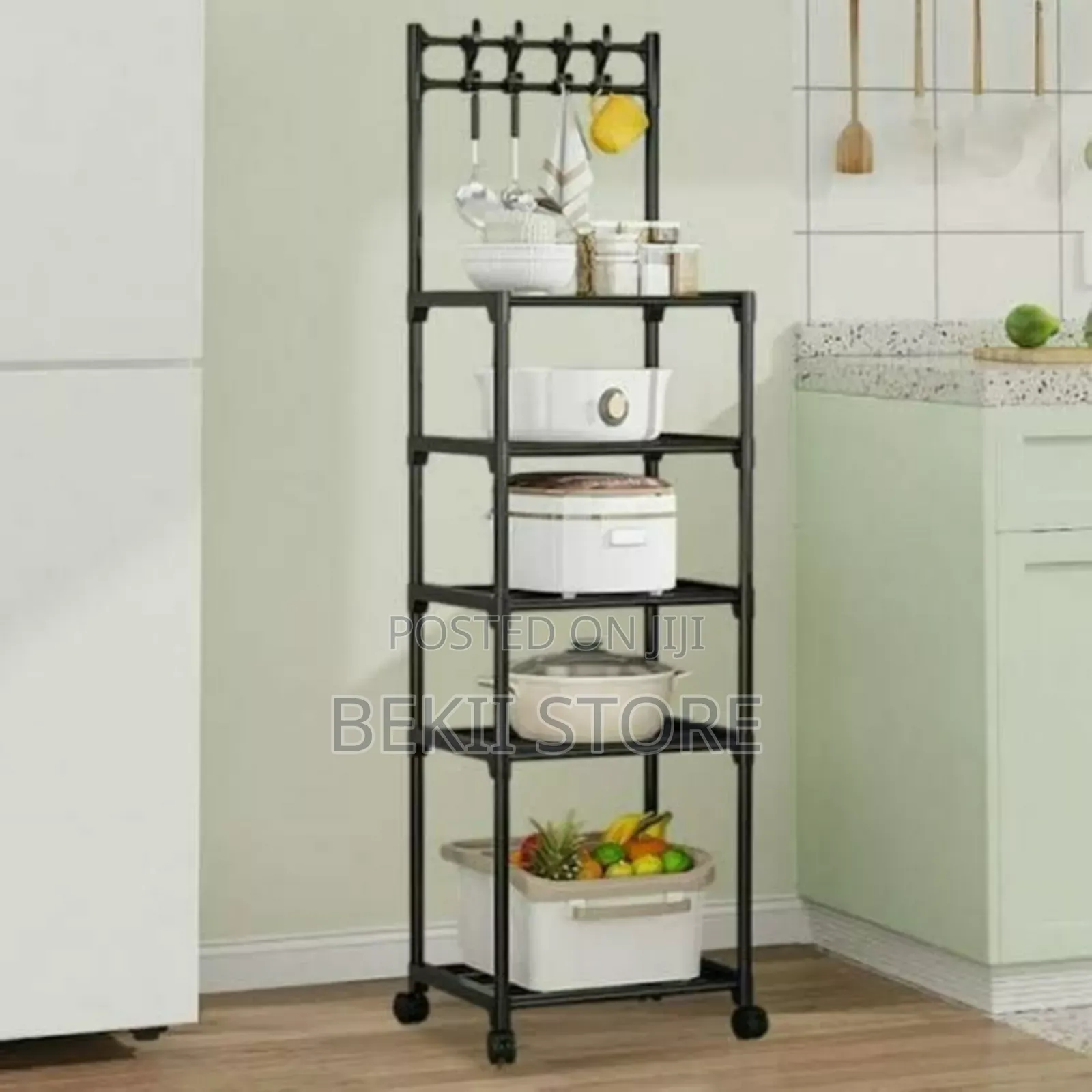 5 ደረጃ ያለው መደርደሪያ Hook Storage Rack