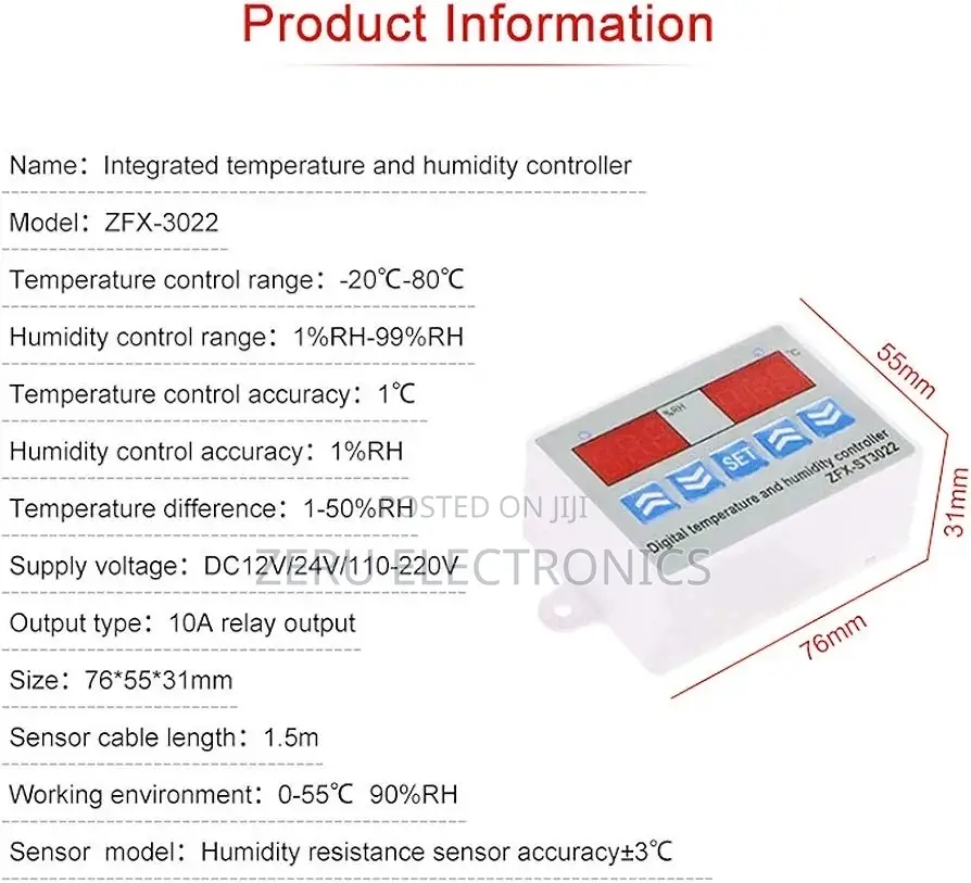 Temperature Controller ST3022 24V
