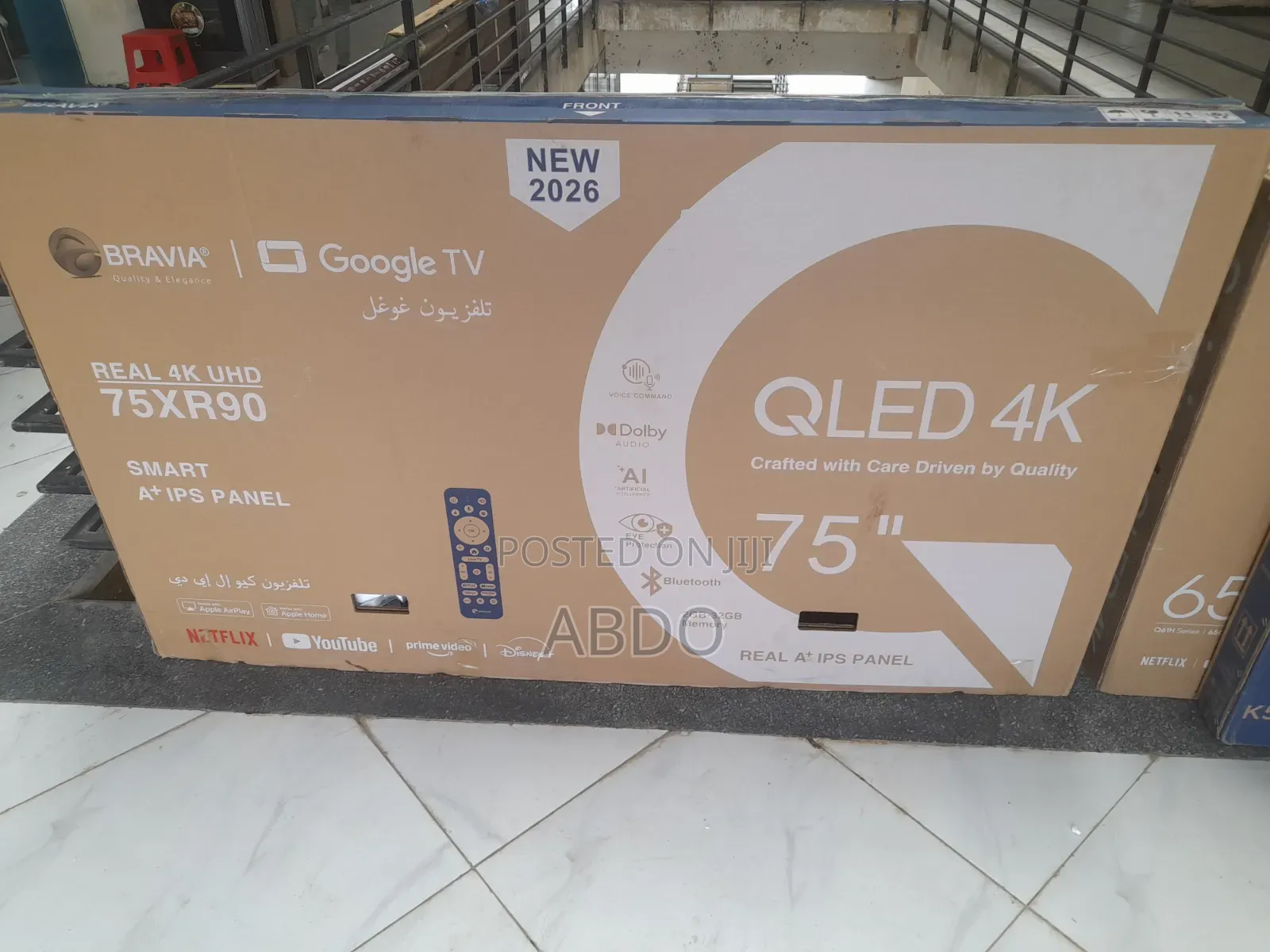 Bravia Smart Qled Googel TV 75 Inch Uhd Framless 2026 Quality