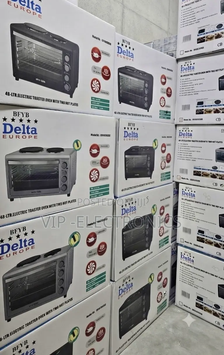Delta Mini Oven 48L Electric Toaster Oven With Dual Hot Plates