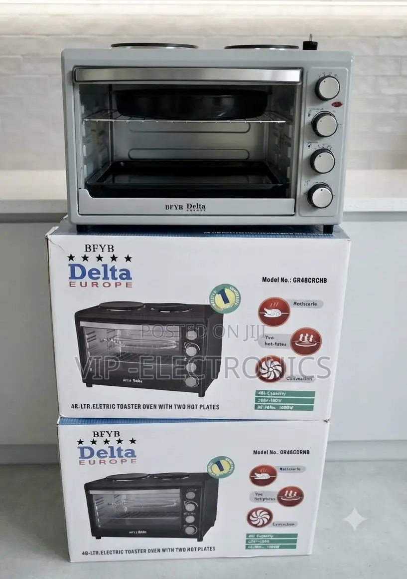 Delta Europe Mini Oven 48L Electric Toaster Oven. Featuring a Spacious