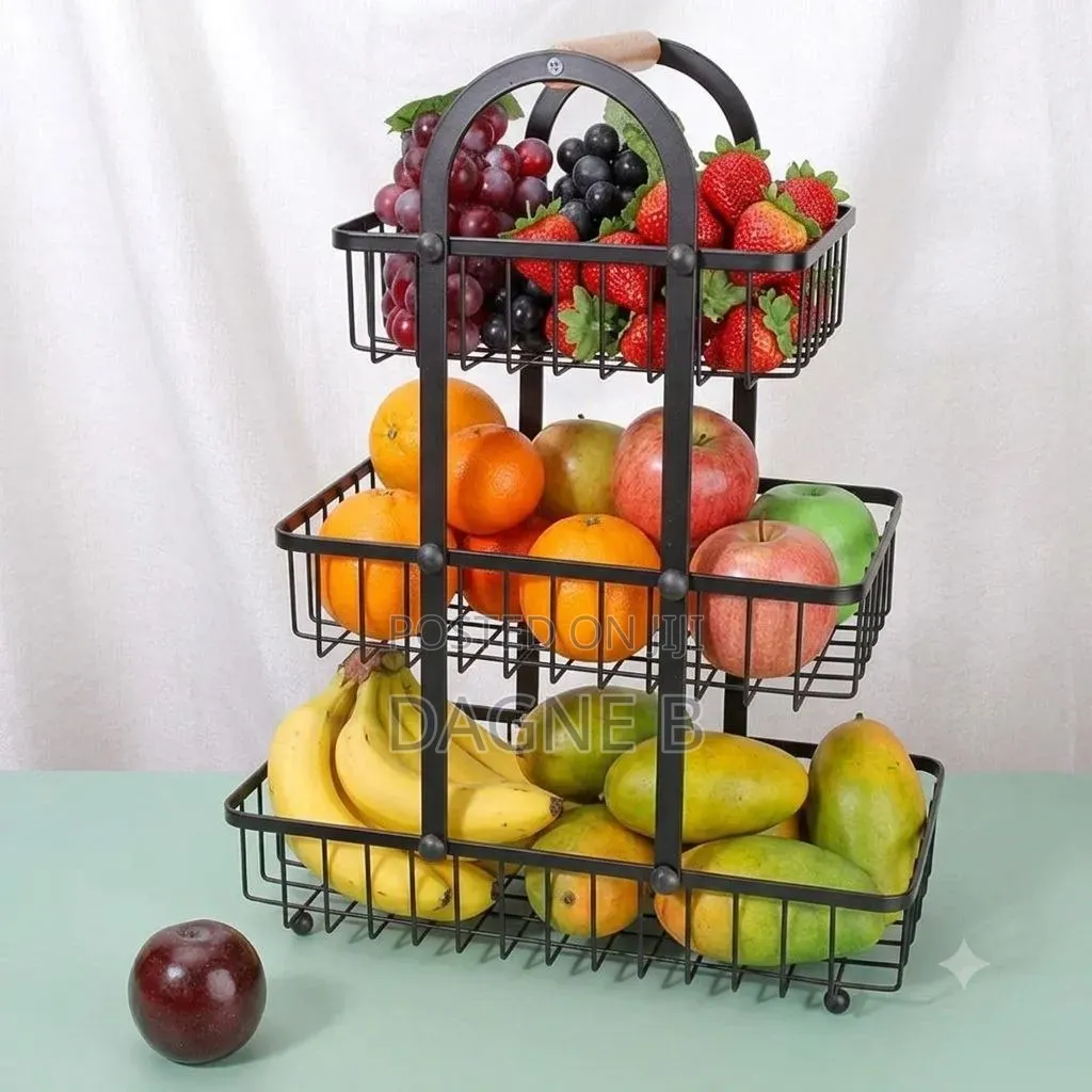 3 Tier Fruits Basket የአትክልት መደርደሪያ