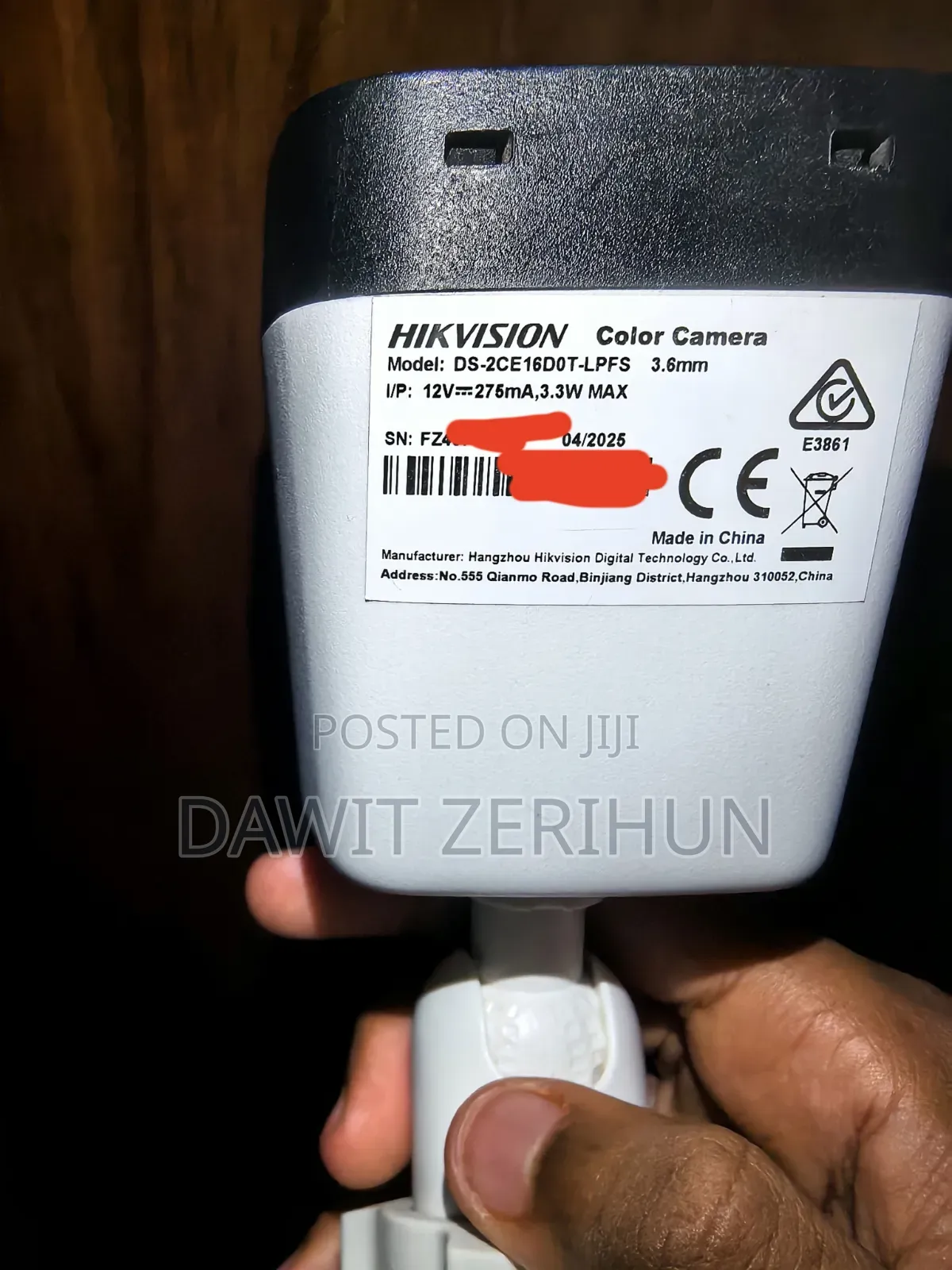 Hikvision DS-2CE16D0T-LPFS 3.6mm