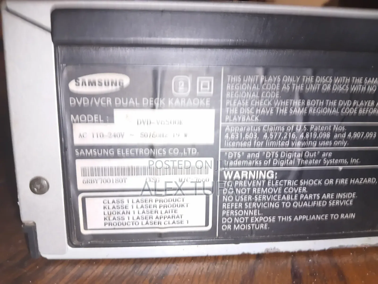 Samsung DVD/VHS Combo Player With Karaoke for Sale