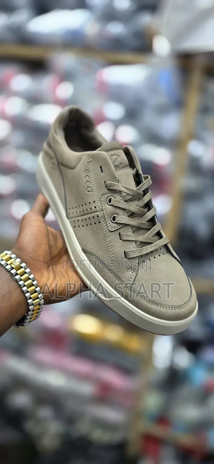 Ecco Flat High Master Quality Smooth Flat Lather Shoes for Man's