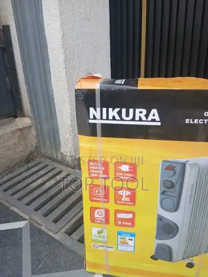 Nikura 9-Fin Oil Filled Electric Radiator Features a 2400W Total Power