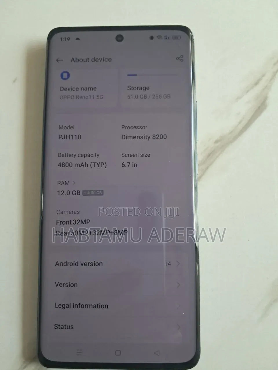 Oppo Reno11 5G 256 GB Purple