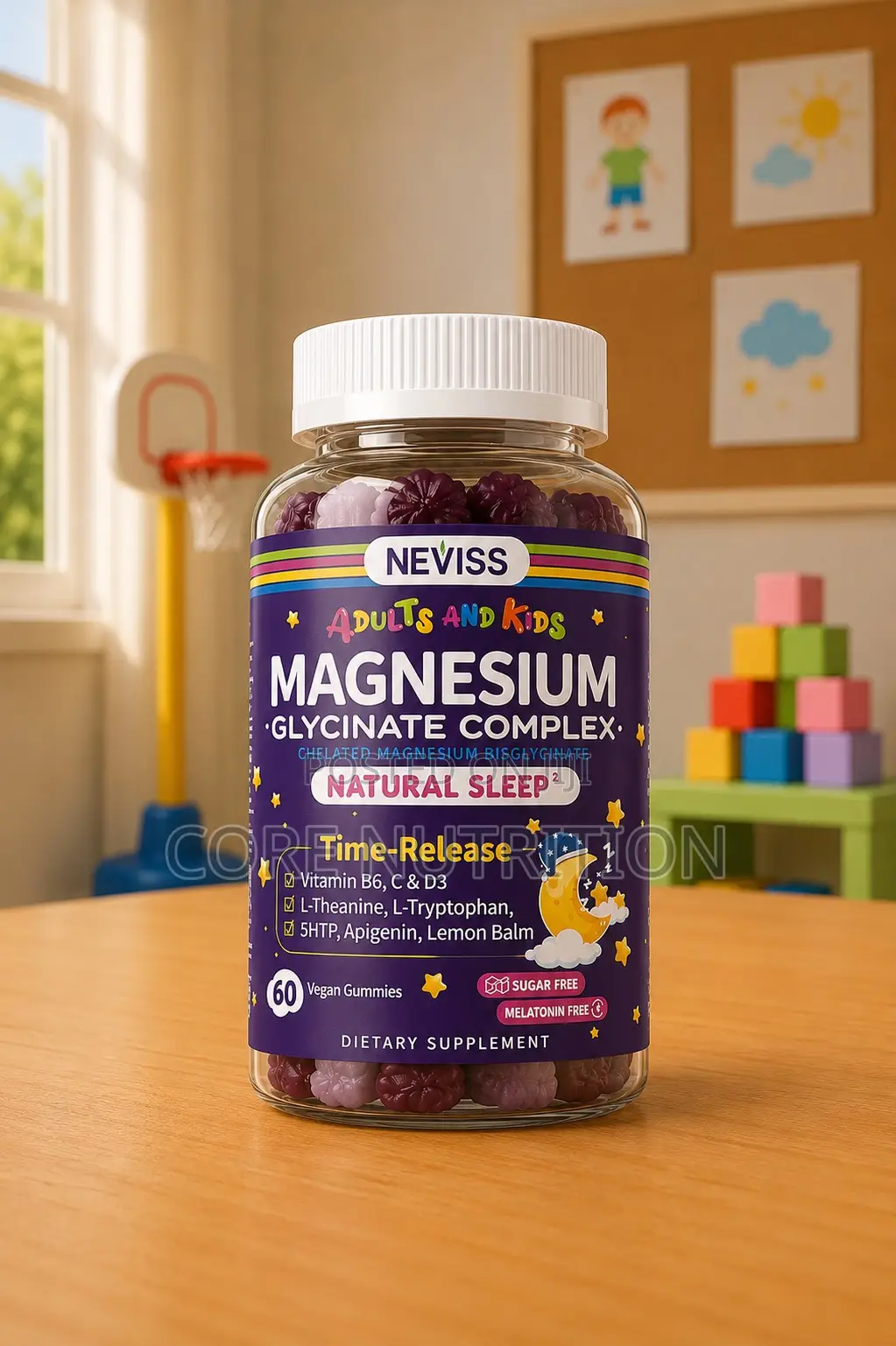 NEVISS Magnesium Glycinate Complex 60 Gummies