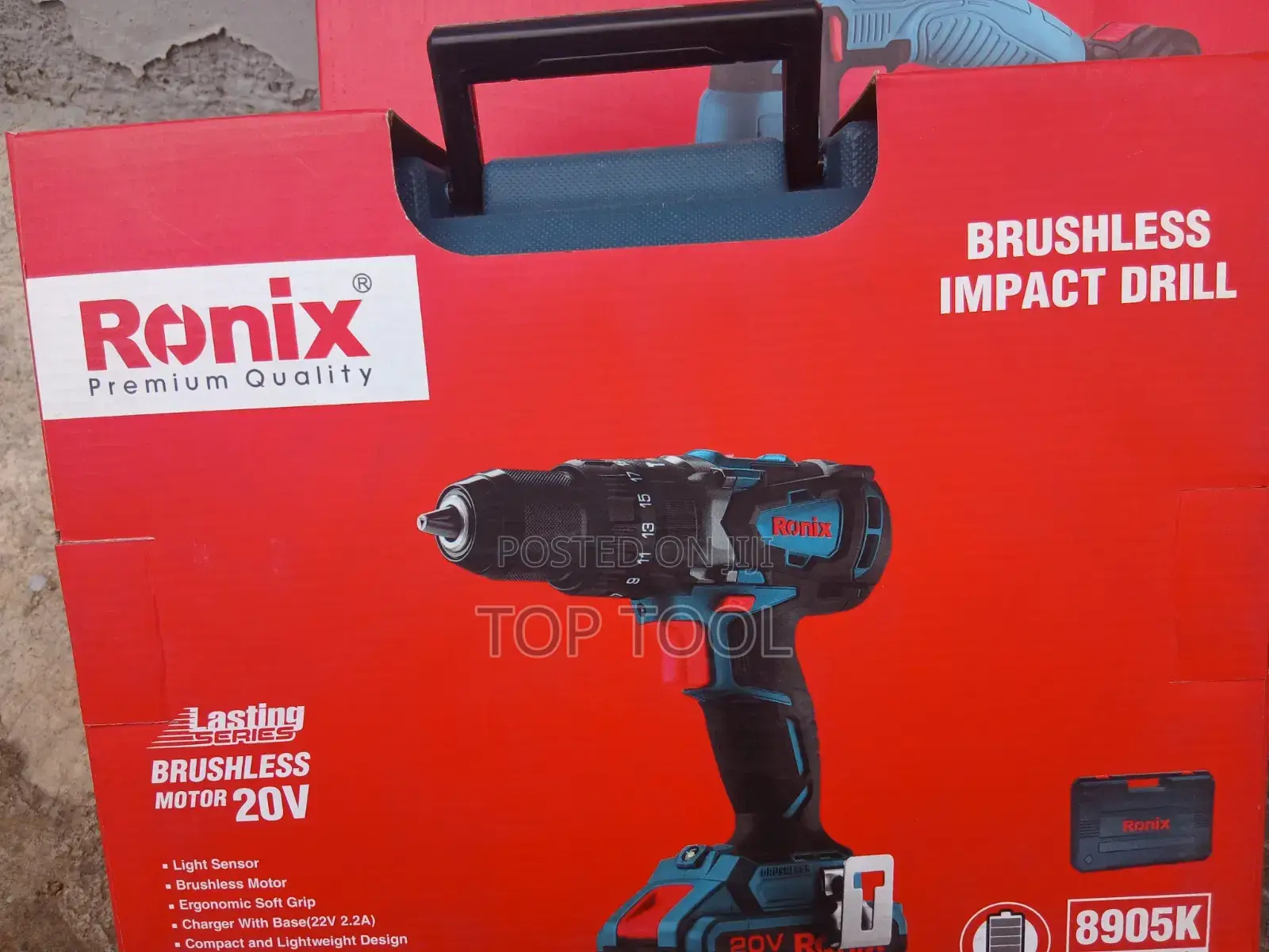 ,Ronix 20V Brushless Impact Drill.