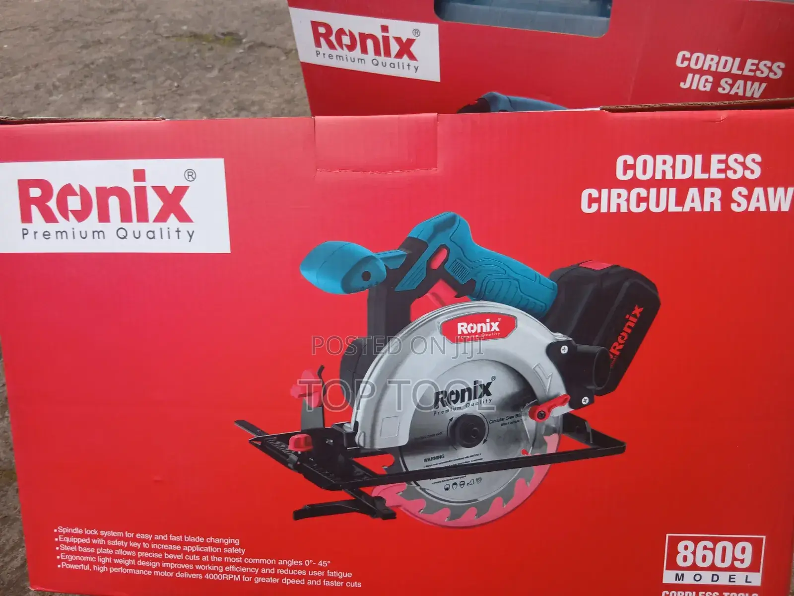 Ronix 8609 Cordless Circular Saw Featuring a 165mm Blade