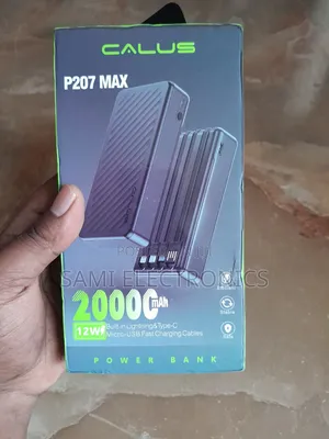 Power Bank Calus P207 Max Power Bank 20,000mAh 12W Charging ፓወር ባንክ