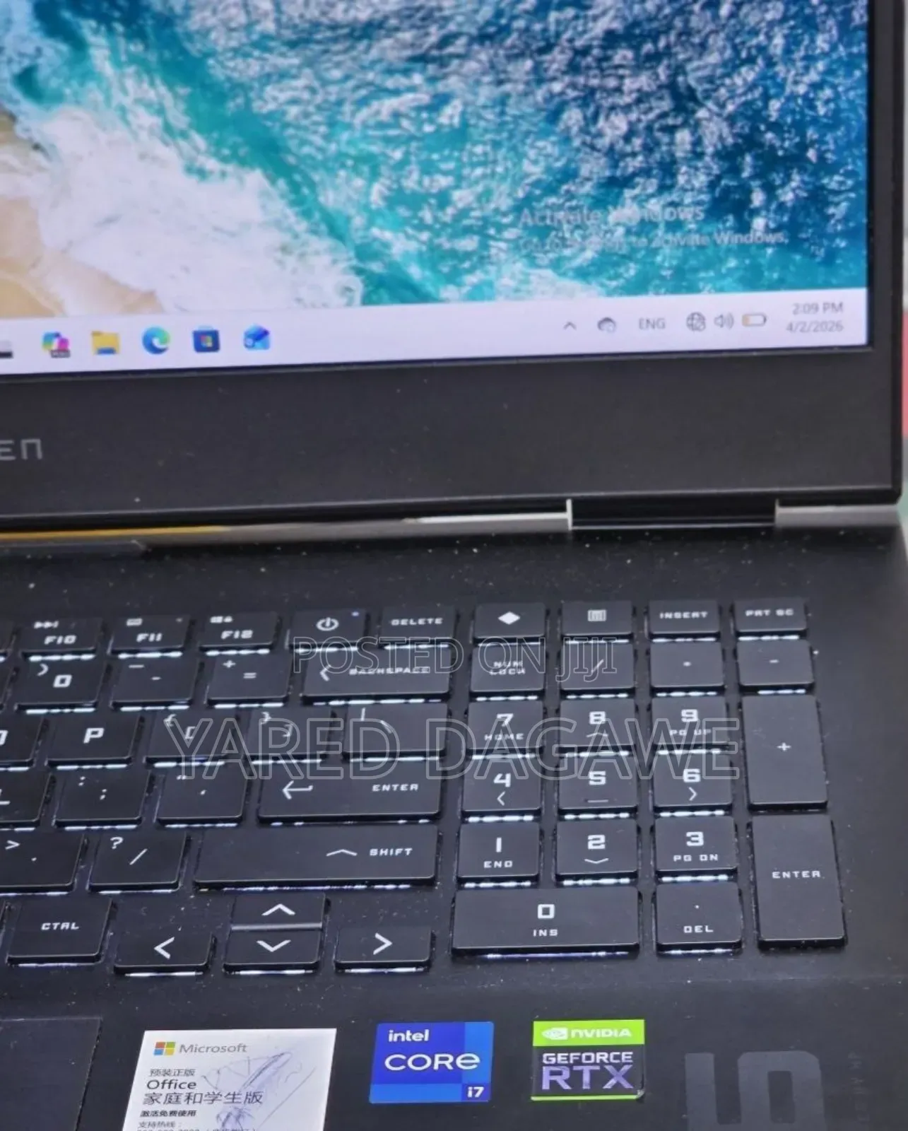 New Laptop HP Omen 16 16GB Intel Core i7 SSD 512GB