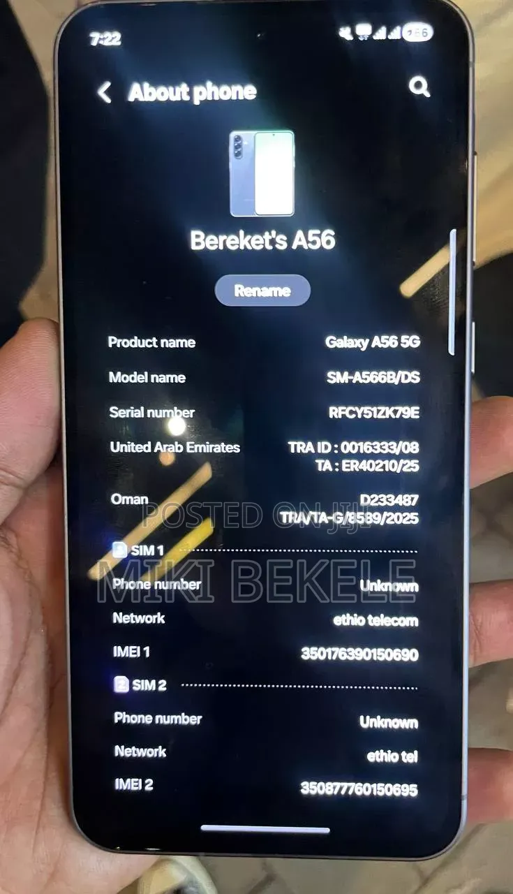 Samsung Galaxy A56 128 GB Gray