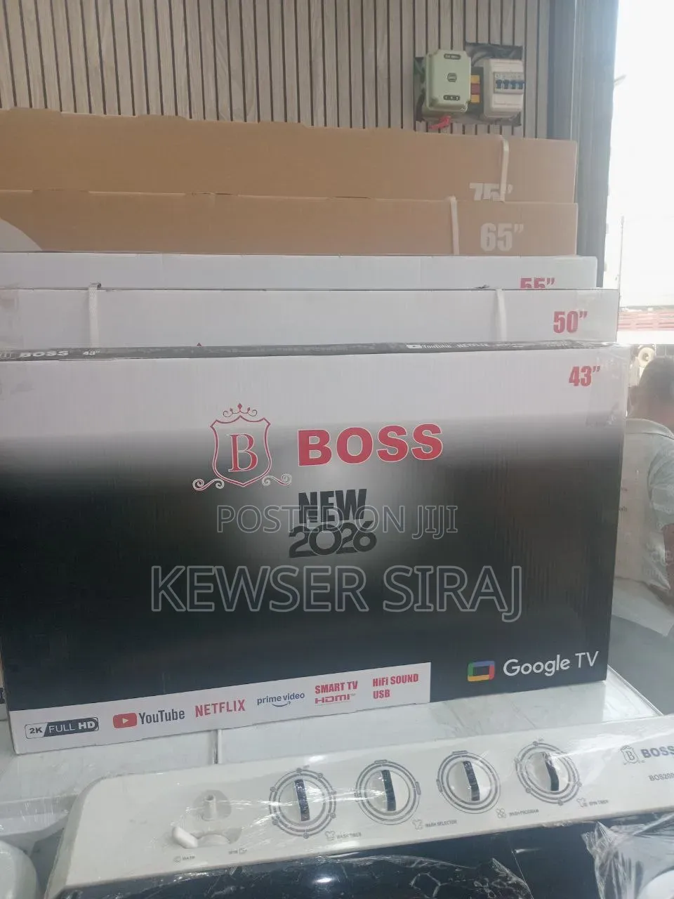 BOSS 43INCH TV Smart Android New 20 26