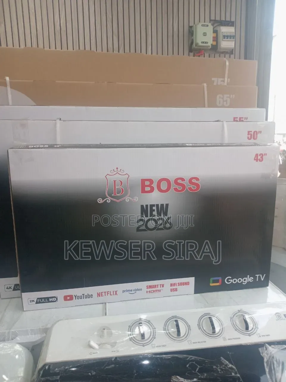 BOSS 43INCH TV Smart Android New 20 26