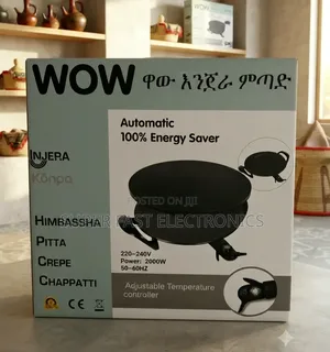 WOW Electric INJERA Mitad Maker. Featuring a Powerful 2000W