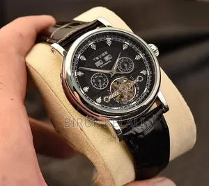 Tevise Wristwatch Features a Black Open-Heart Dial With Sparkling