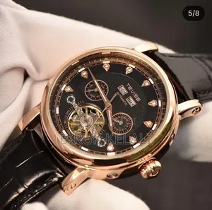 Tevise Skeleton Automatic Watch Features a Striking Black Dial