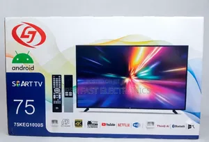 LJ 75 Inch TV UHD Smart Android TV –AAndroi Glass