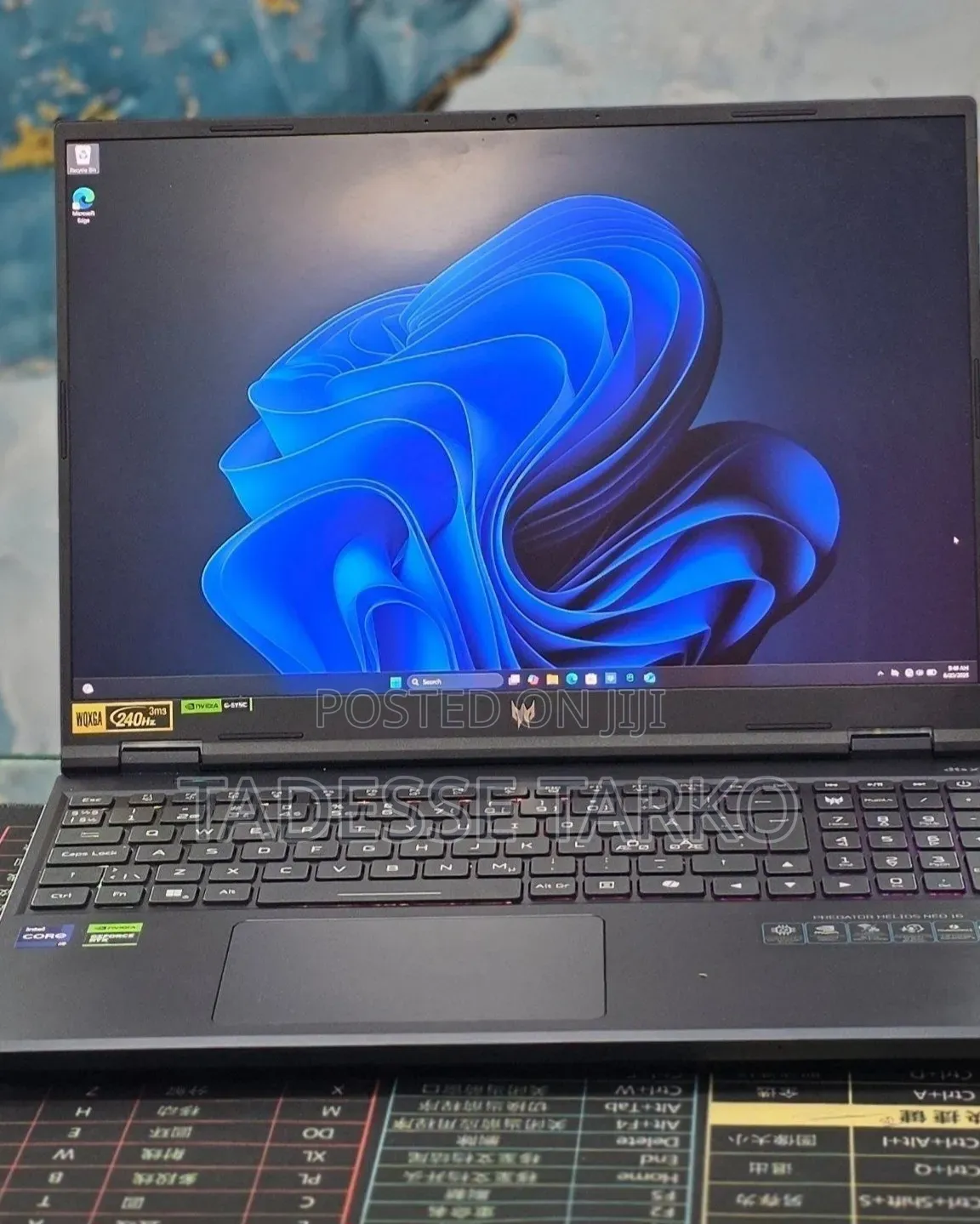 New Laptop Acer Predator Helios Neo 16 16GB Intel Core i9 SSD 1T