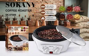 SOKANY Coffee Roaster – 800g Capacity, 1200W Electric Coffee