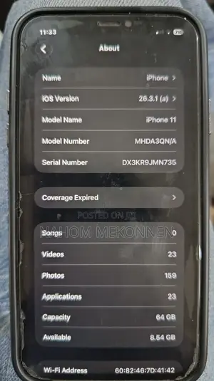 Apple iPhone 11 64 GB Black