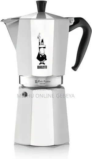 Bialetti - Moka Express ለስራ የሚሆን 18 ሲኒ የጣልያን የቡና ማፍያ/ Free Delivery