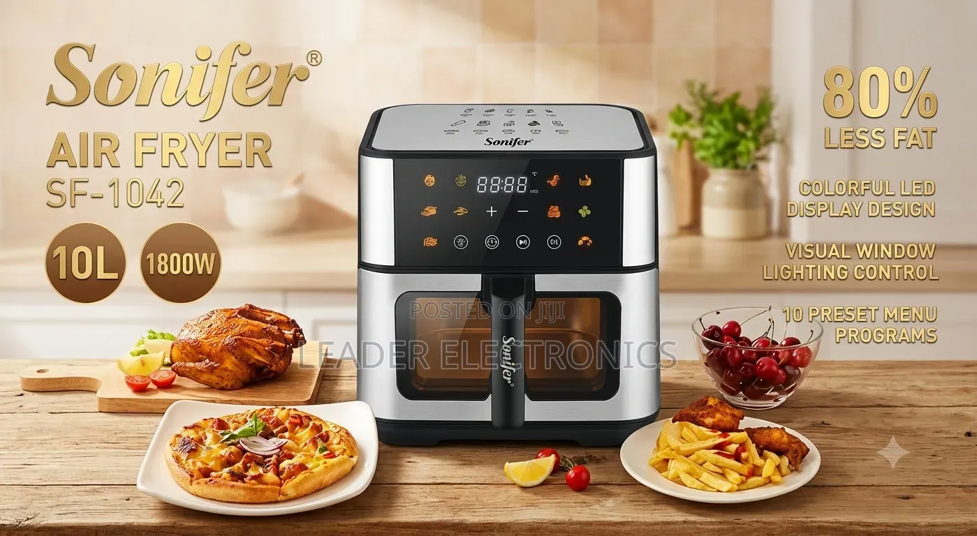 Sonifer Air Fryer a Large-Capacity, 10-Liter Digital Air Fryer