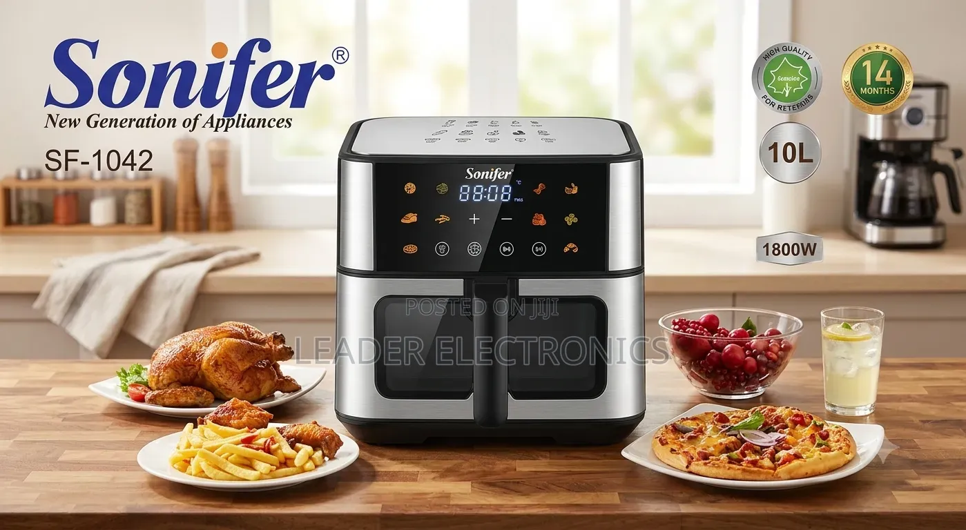Sonifer Air Fryer a Large-Capacity, 10-Liter Digital Air Fryer