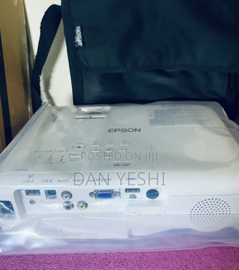 Epson Projector 
Model Name: EB-S41
  Has Bag