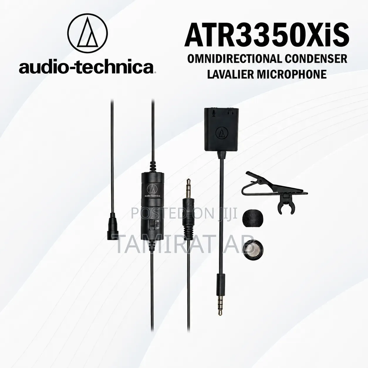 Audio-Technica ATR-3350xiS | Professional Omnidirectional Lavalier Mic