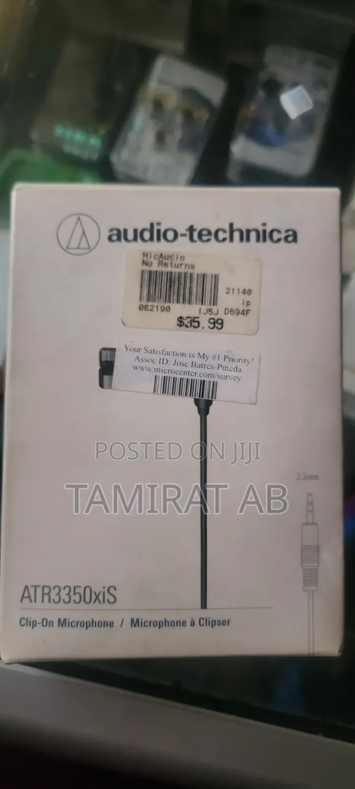 Audio-Technica ATR-3350xiS | Professional Omnidirectional Lavalier Mic