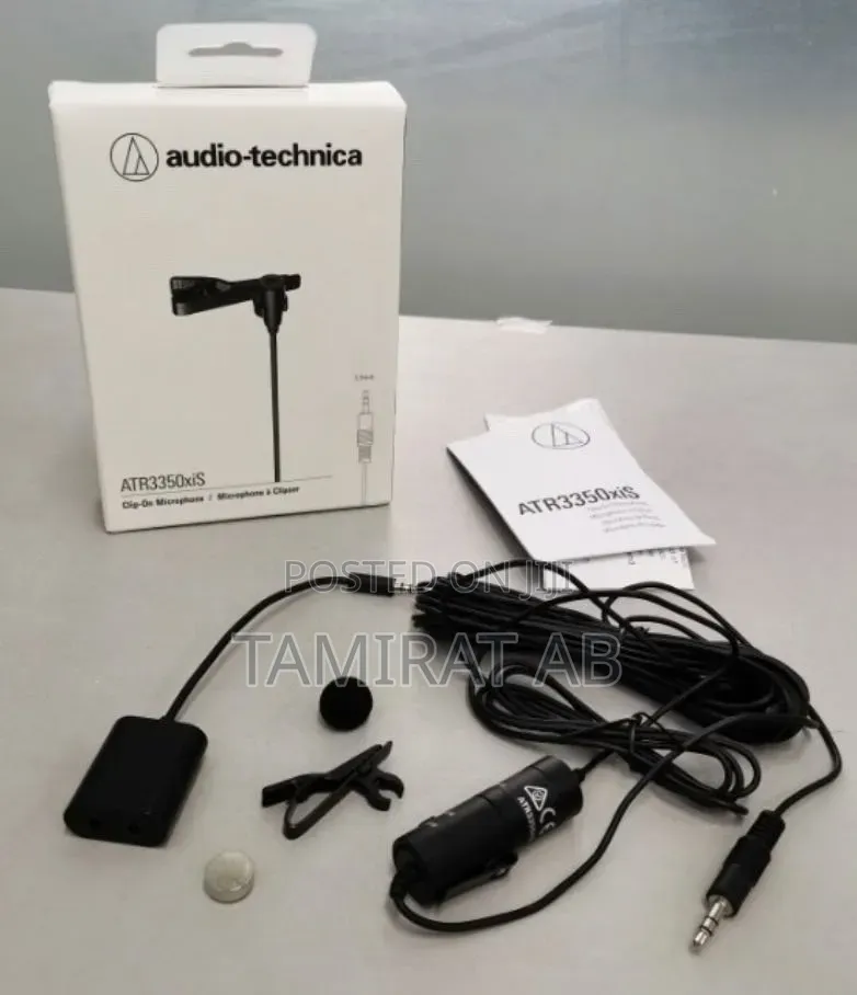 Audio-Technica ATR-3350xiS | Professional Omnidirectional Lavalier Mic
