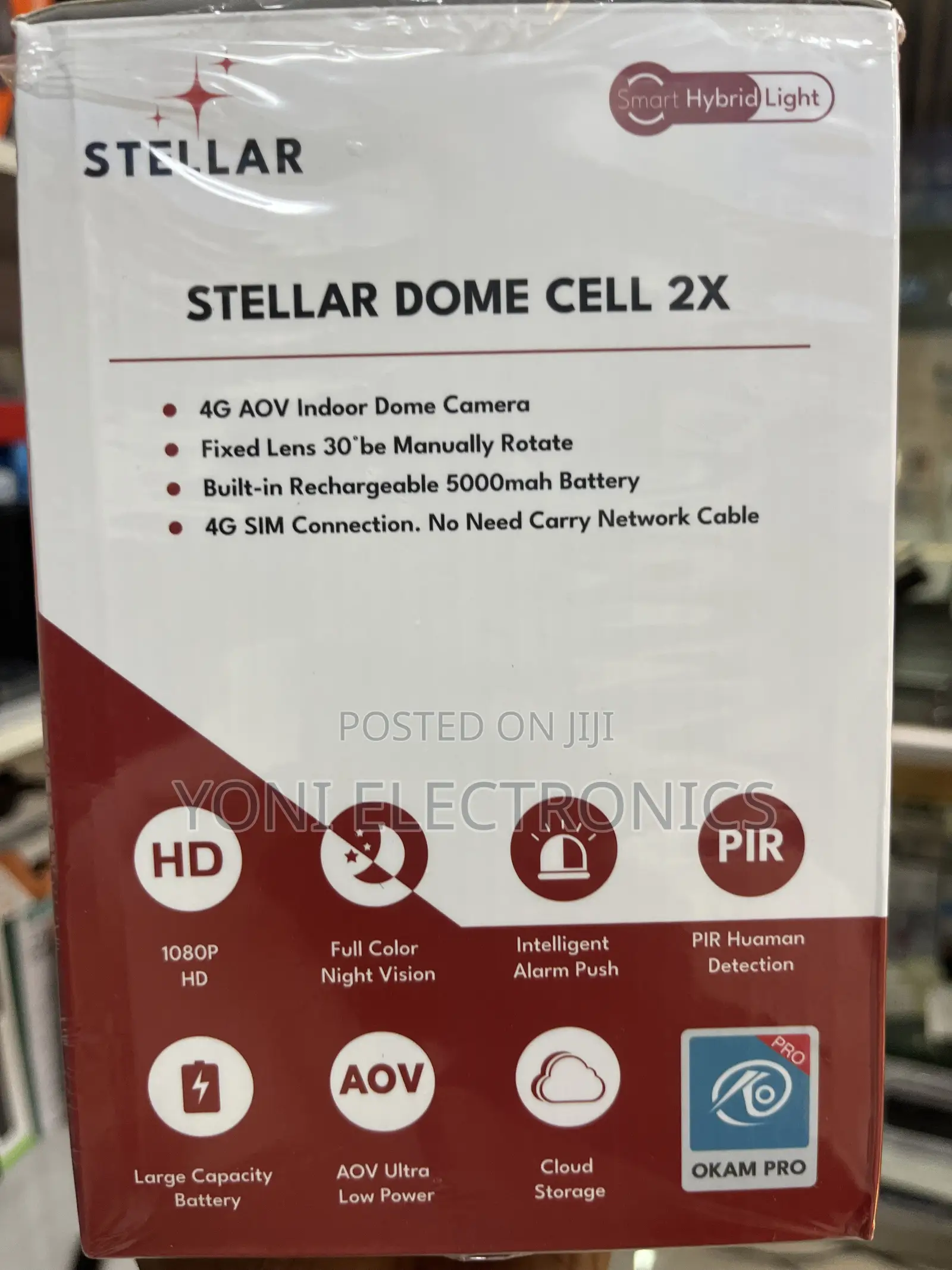 Stellar Dome Cell 2X 4G Smart Outdoor Camera
