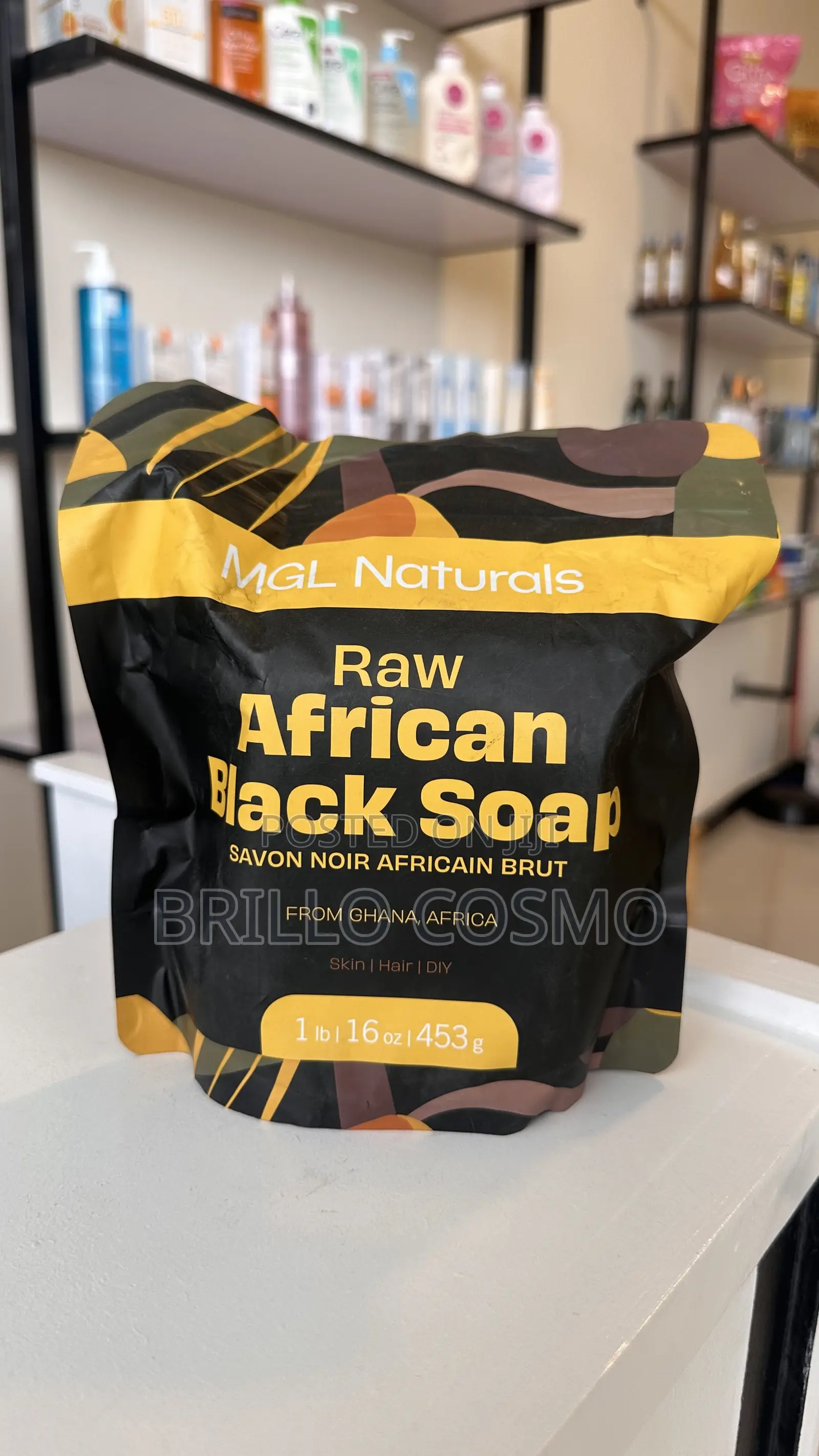 Raw African Black Soap