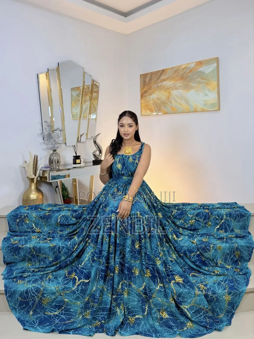 Chiffon Dress Made by Zenbil Chiffon