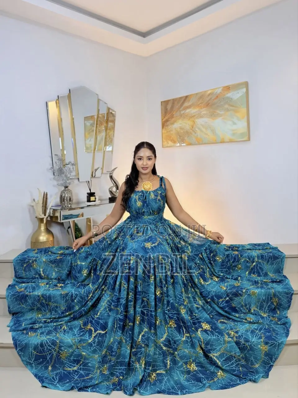Chiffon Dress Made by Zenbil Chiffon