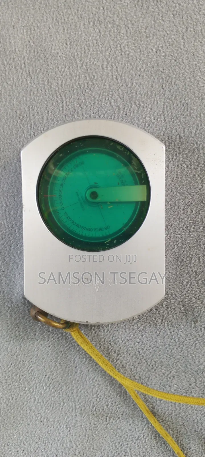 Clinometer Used for Measuring Heights, Vertical Angles, and Slopes.