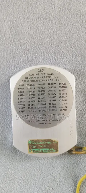 Clinometer Used for Measuring Heights, Vertical Angles, and Slopes.