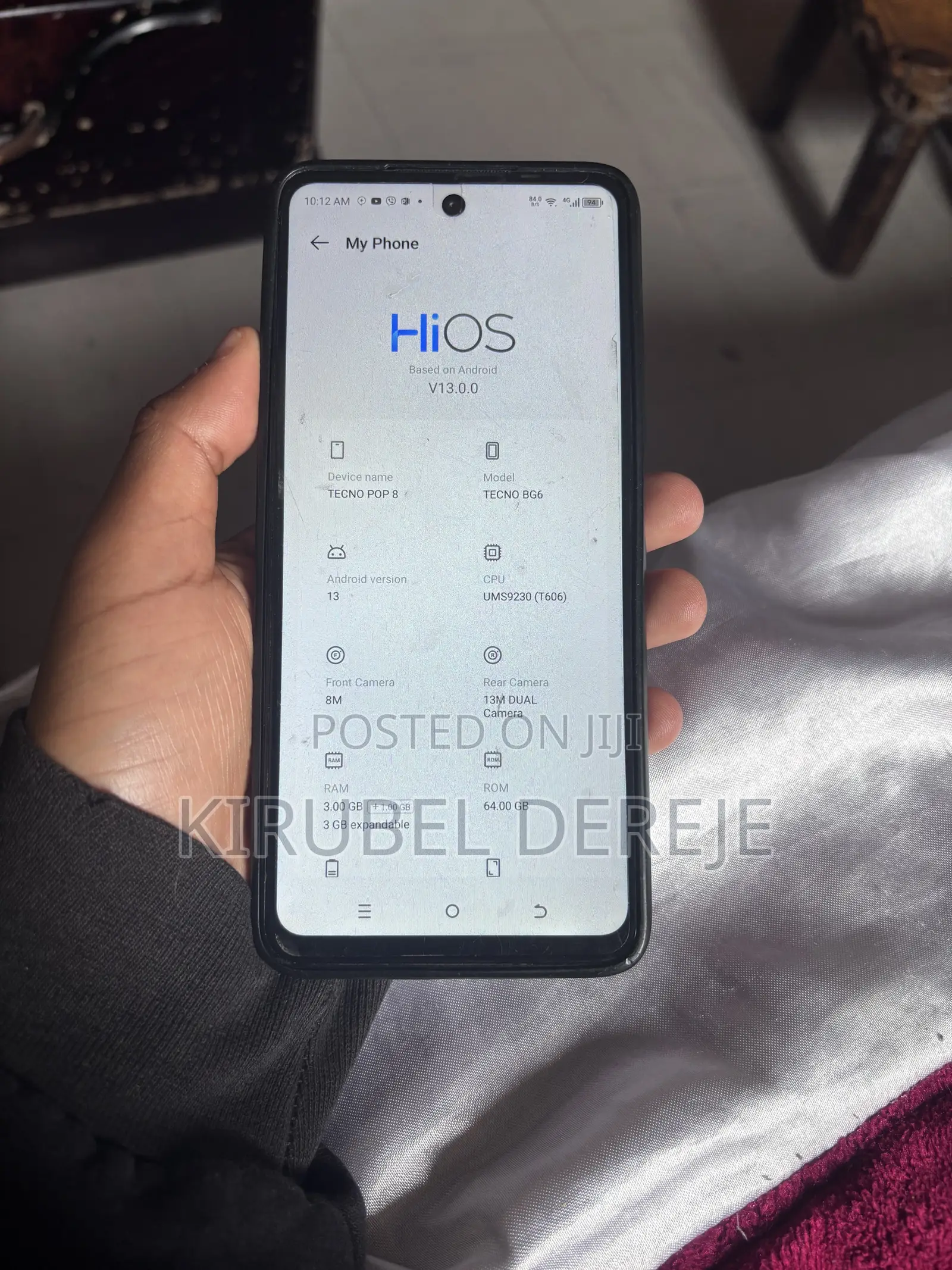 Tecno Pop 8 64 GB Black