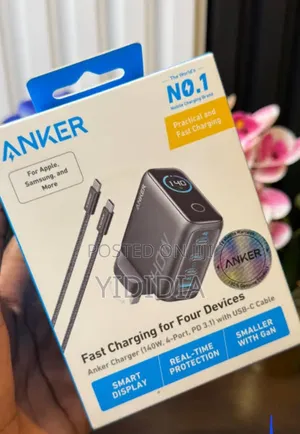 Anker 140W GaN Fast Charger (4-Port, PD 3.1)