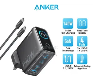 Anker 140W GaN Fast Charger (4-Port, PD 3.1)