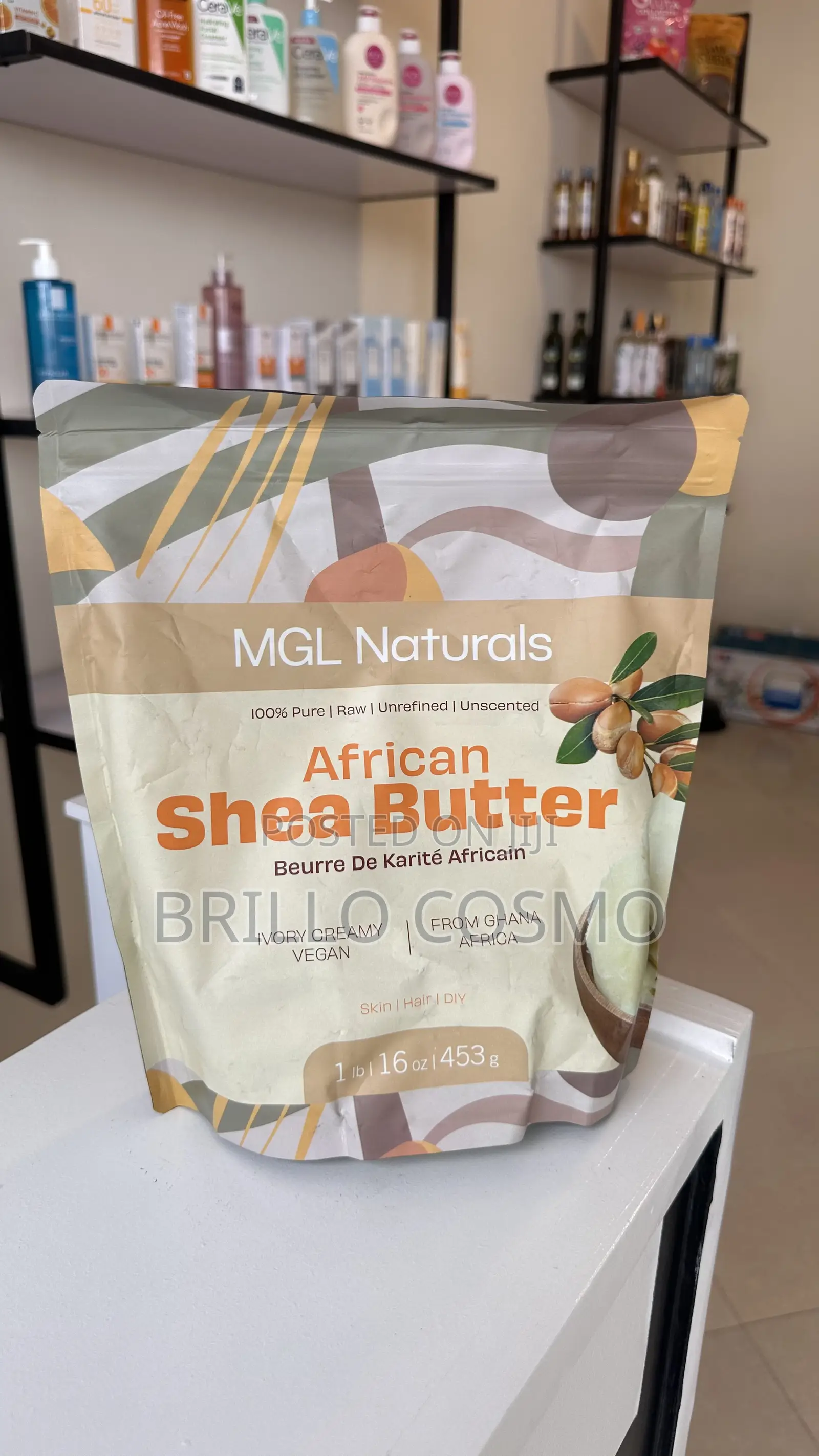 MGL Natural African Shea Butter Moisturizing Product for Skin Hair