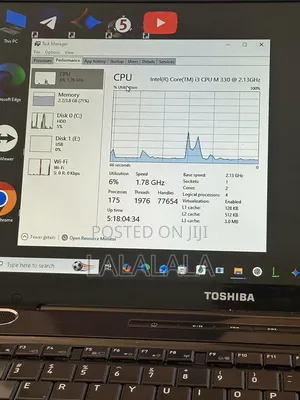 Laptop Toshiba Satellite L500 4GB Intel Core i5 HDD 500GB