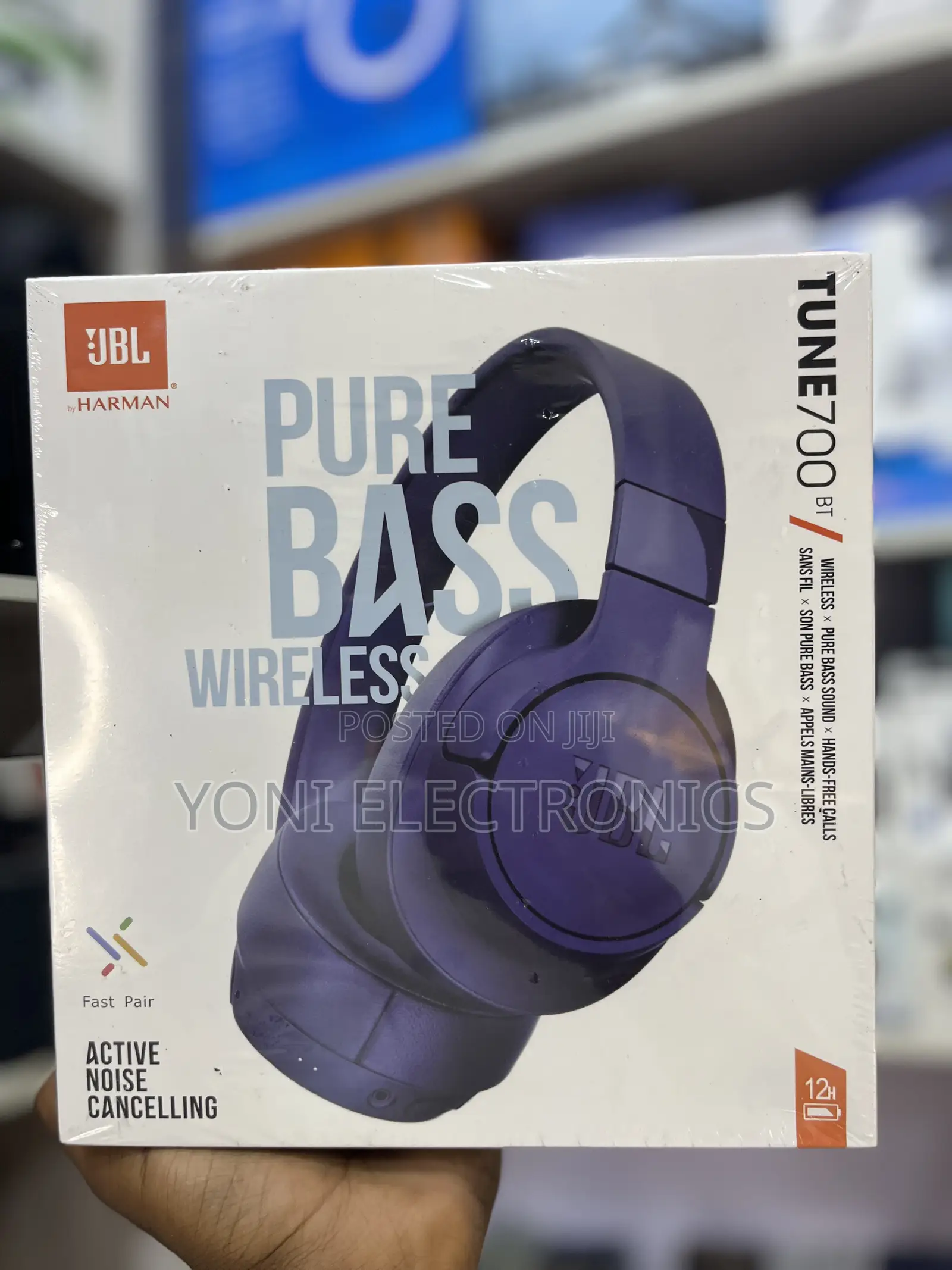JBL TUNE 700BT Wireless Over-Ear Active Noise Cancelling Headphones