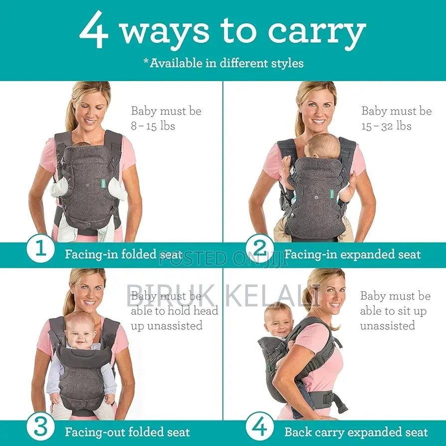 Infantino Cuddle Up Ergonomic Hoodie Carrier, Featuring a Gray Color