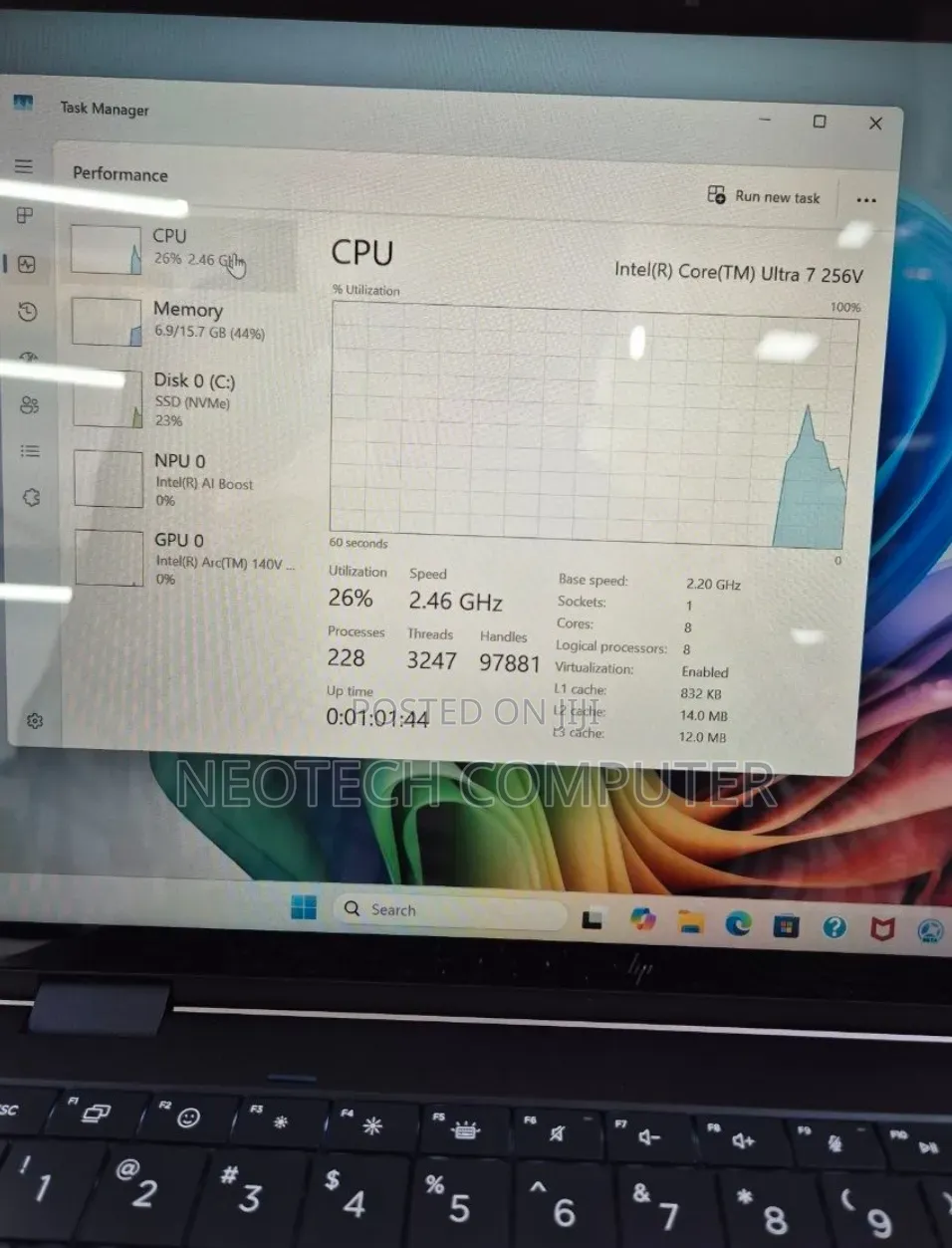 New Laptop HP OmniBook 7 14" 16GB Intel Core Ultra 7 SSD 1T