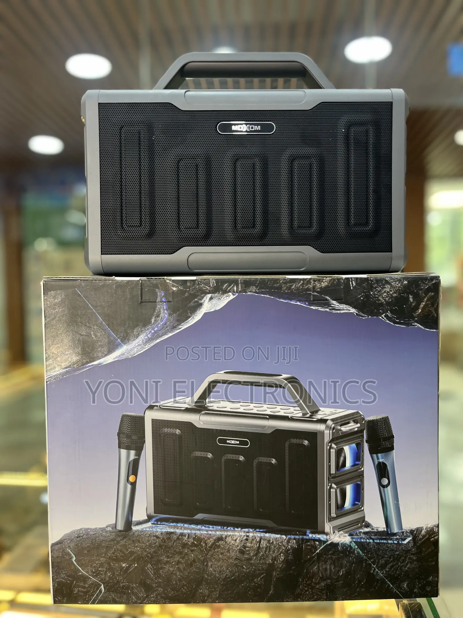 MOXOM MX-SK89 120W Steel Cannon Outdoor Karaoke Wireless Speaker